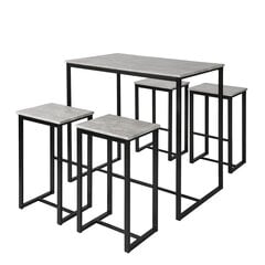 Комплект кухонной мебели из 5 частей SoBuy OGT15-HG, серый цвет цена и информация | Комплекты мебели для столовой | pigu.lt