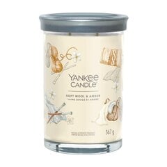 Yankee Candle Signature SOFT WOOL &amp; AMBER Тумблер 567 г цена и информация | Подсвечники, свечи | pigu.lt