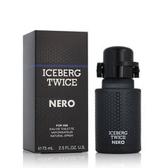 Мужские духи Iceberg EDT Twice Nero For Him, 75 мл цена и информация | Мужские духи | pigu.lt