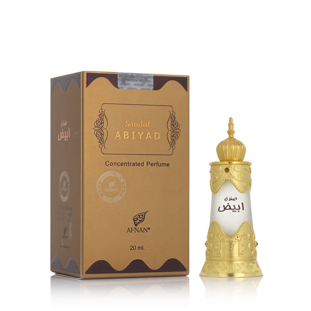 Aliejiniai kvepalai moterims/vyrams Afnan Sandal Abiyad Concentrated Perfume, 20ml цена и информация | Kvepalai moterims | pigu.lt