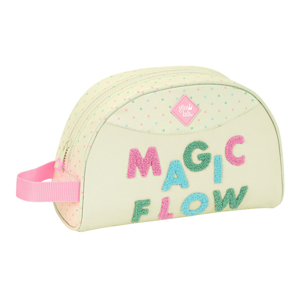 Mokyklinis higienos reikmenų krepšys Glow Lab Magic flow, geltonas kaina ir informacija | Kuprinės mokyklai, sportiniai maišeliai | pigu.lt