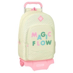 Школьный рюкзак с колесиками Glow Lab Magic flow, бежевый цена и информация | Школьные рюкзаки, спортивные сумки | pigu.lt