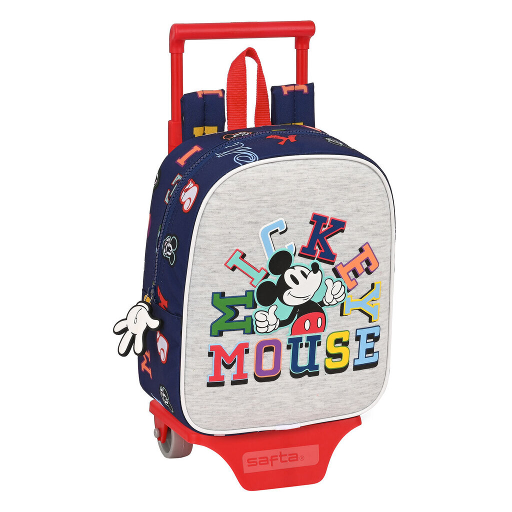 Mokyklinė kuprinė su ratukais Mickey Mouse Clubhouse Only one mėlyna (22 x 27 x 10 cm) kaina ir informacija | Kuprinės mokyklai, sportiniai maišeliai | pigu.lt