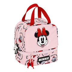 Priešpiečių dėžutė Minnie Mouse Me time, Rožinė, 20 x 20 x 15 cm kaina ir informacija | Maisto saugojimo  indai | pigu.lt