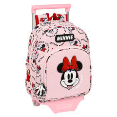 Школьный рюкзак с колесиками Minnie Mouse Me time, розовый, 28 x 34 x 10 см цена и информация | Школьные рюкзаки, спортивные сумки | pigu.lt