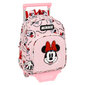 Mokyklinė kuprinė su ratukais Minnie Mouse Me time Rožinė (28 x 34 x 10 cm) kaina ir informacija | Kuprinės mokyklai, sportiniai maišeliai | pigu.lt