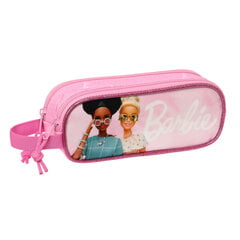 Двойной пенал Barbie Girl, розовый, 21 x 8 x 6 см цена и информация | Пеналы | pigu.lt