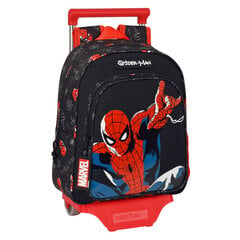 Школьный рюкзак с колесиками Spiderman Hero, чёрный, 27 x 33 x 10 см цена и информация | Школьные рюкзаки, спортивные сумки | pigu.lt