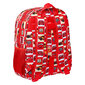 Mokyklinis krepšys Cars let's race raudona balta (32 x 38 x 12 cm) kaina ir informacija | Kuprinės mokyklai, sportiniai maišeliai | pigu.lt
