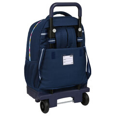 Школьный рюкзак с колесиками Benetton Love, синий, 33 x 45 x 22 см цена и информация | Школьные рюкзаки, спортивные сумки | pigu.lt