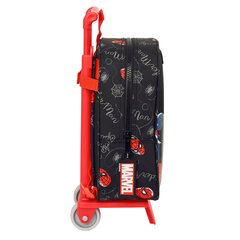 Школьный рюкзак с колесиками Spiderman Hero, чёрный, 22 x 27 x 10 см цена и информация | Школьные рюкзаки, спортивные сумки | pigu.lt