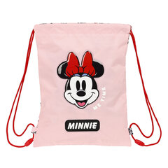 Kuprinė su virvutėmis Pelytė Mini/Minnie Mouse Me time, rožinė kaina ir informacija | Kuprinės mokyklai, sportiniai maišeliai | pigu.lt