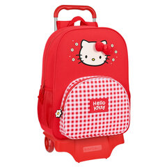 Школьный рюкзак с колесиками Hello Kitty Spring, красный, 33 x 42 x 14 см цена и информация | Hello Kitty Товары для детей и младенцев | pigu.lt