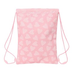 Сумка-рюкзак на веревках Safta Love, розовый, 26 x 34 x 1 см цена и информация | Школьные рюкзаки, спортивные сумки | pigu.lt
