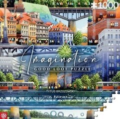 Dėlionė su miesto vaizdu Imagination Tytus Brzozowski Warsaw Bridges, 1000 d. kaina ir informacija | Dėlionės (puzzle) | pigu.lt