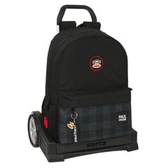 Школьный рюкзак с колесиками Paul Frank Campers Чёрный (30 x 46 x 14 cm) цена и информация | Школьные рюкзаки, спортивные сумки | pigu.lt