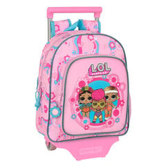 Mokyklinė kuprinė su ratukais LOL Surprise! Glow girl Rožinė (28 x 34 x 10 cm) kaina ir informacija | Kuprinės mokyklai, sportiniai maišeliai | pigu.lt