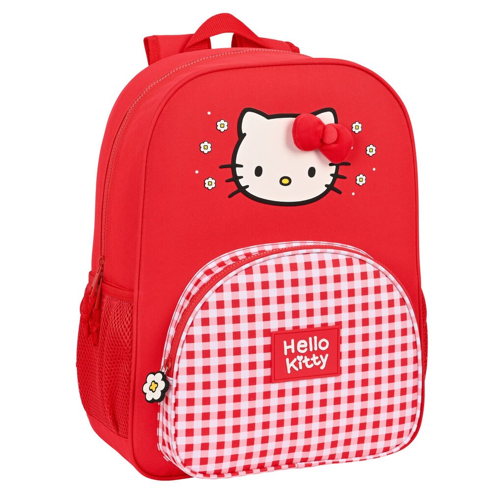 Mokyklinis krepšys Hello Kitty spring raudona (33 x 42 x 14 cm) kaina ir informacija | Kuprinės mokyklai, sportiniai maišeliai | pigu.lt