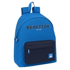 Школьный рюкзак Benetton Deep water Синий (33 x 42 x 15 cm) цена и информация | Школьные рюкзаки, спортивные сумки | pigu.lt