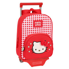 Mokyklinė kuprinė su ratukais Hello Kitty Spring Raudona (26 x 34 x 11 cm) kaina ir informacija | Hello Kitty Vaikams ir kūdikiams | pigu.lt