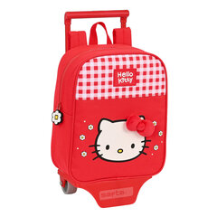 Mokyklinė kuprinė su ratukais Hello Kitty Spring Raudona (22 x 27 x 10 cm) kaina ir informacija | Hello Kitty Vaikams ir kūdikiams | pigu.lt