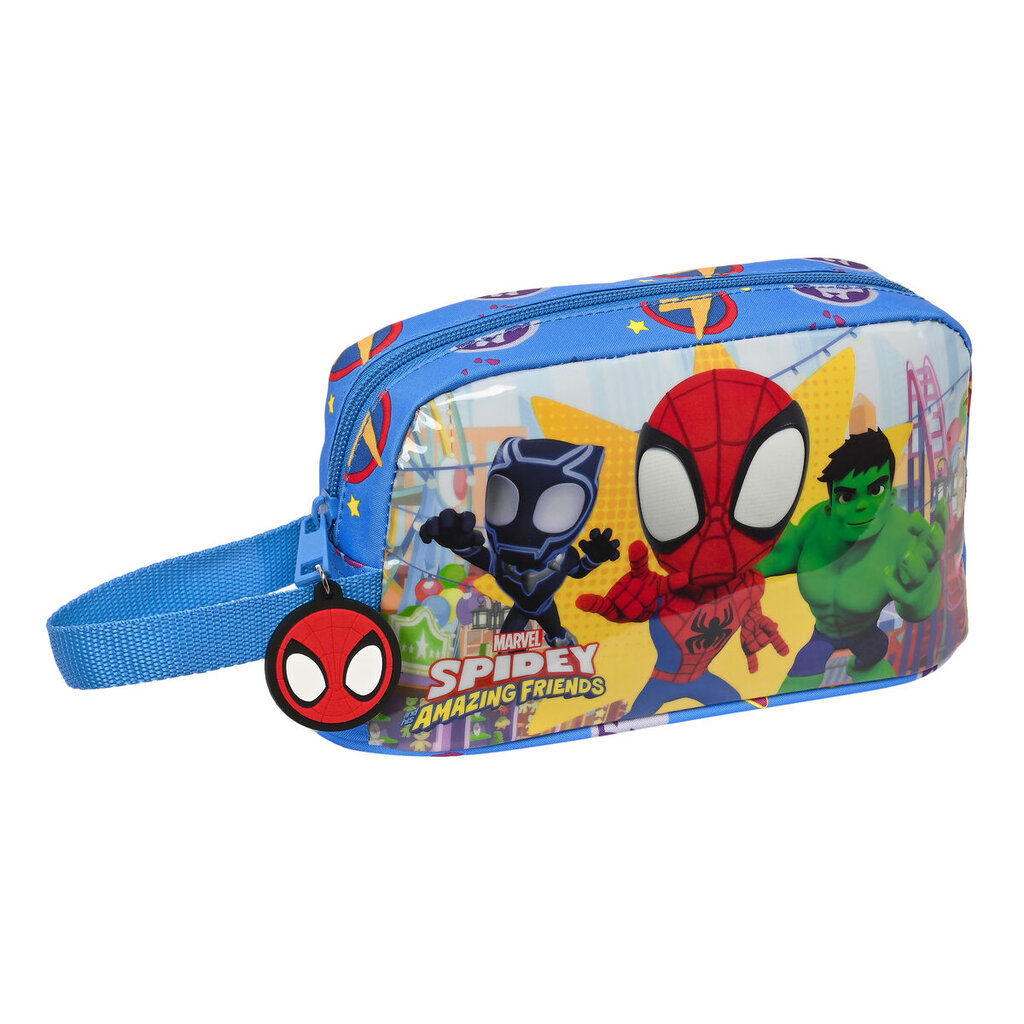 Šiluminė pietų dėžutė Spiderman Team up, 21.5 x 12 x 6.5 cm, Mėlyna цена и информация | Maisto saugojimo  indai | pigu.lt