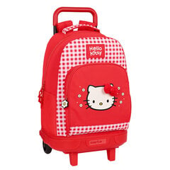 Школьный рюкзак с колесиками Hello Kitty Spring Красный (33 x 45 x 22 cm) цена и информация | Hello Kitty Товары для детей и младенцев | pigu.lt