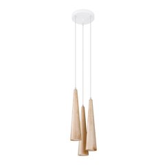 Pendant lamp SULA 3P natural wood PEACH PUFF SL.1101 цена и информация | Люстры | pigu.lt