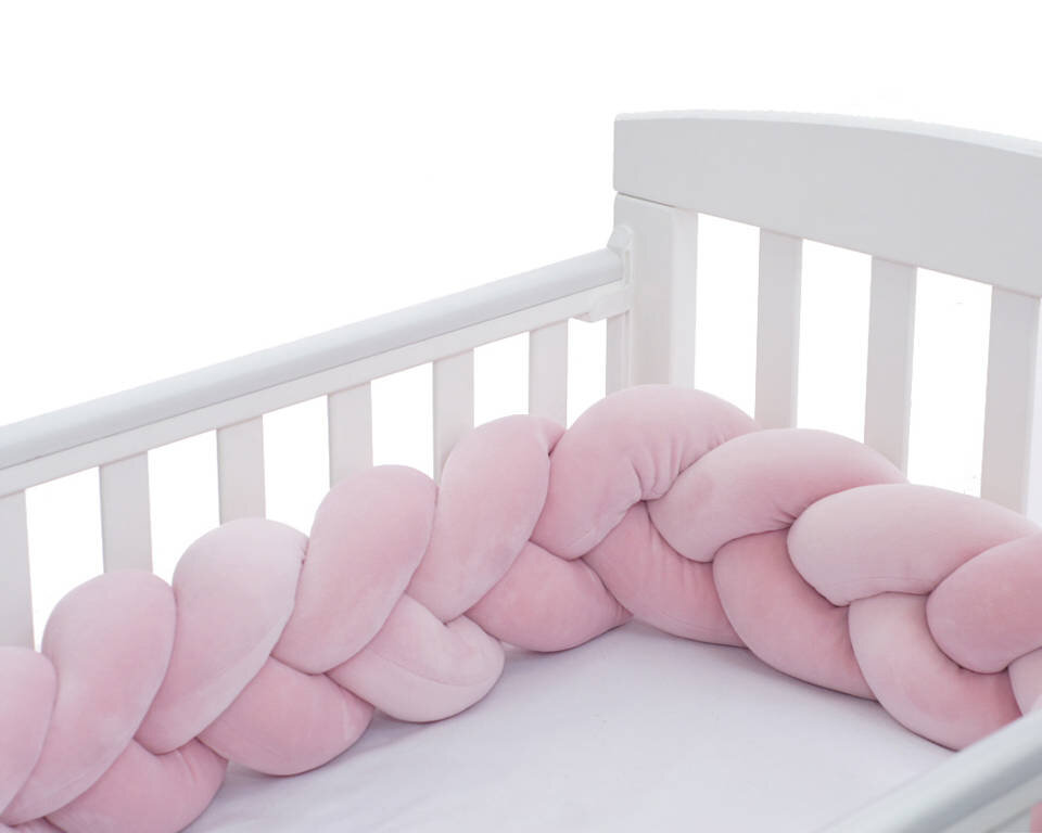 Vaiko lovytės apsauga, pynė, rožinė цена и информация | Saugos varteliai, apsaugos | pigu.lt