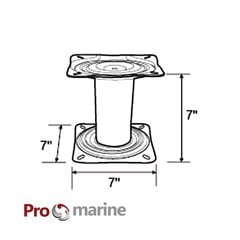 Sėdynės pjedestalas skiras žvejybos valtims ProMarine 17cm цена и информация | Promarine Товары для рыбалки | pigu.lt