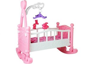 Lėlių lovytė su priedais LeanToys kaina ir informacija | Žaislai mergaitėms | pigu.lt