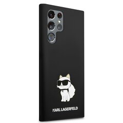 Karl Lagerfeld Liquid Silicone Choupette NFT Case skirtas Samsung Galaxy S23 Ultra, juodas kaina ir informacija | Telefono dėklai | pigu.lt