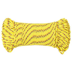 Valties virvė vidaXL, geltona, 3mm, 50m kaina ir informacija | Priedai valtims ir baidarėms | pigu.lt