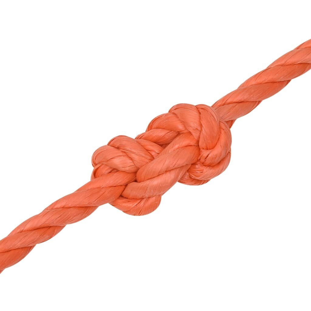Oranžinė darbo virvė, 10mm, 50m kaina ir informacija | Sodo įrankiai | pigu.lt