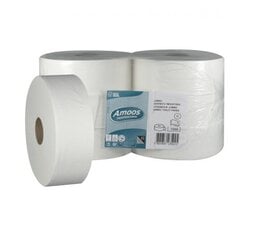 Туалетная бумага Amoos Professional Mini Jumbo, 1-слойная, 1-рулон 200м цена и информация | Туалетная бумага, бумажные полотенца | pigu.lt
