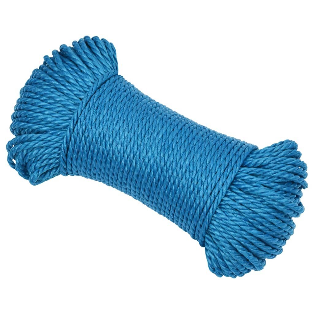 Mėlyna darbo virvė, 8mm, 50m цена и информация | Sodo įrankiai | pigu.lt