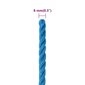 Mėlyna darbo virvė, 8mm, 50m цена и информация | Sodo įrankiai | pigu.lt