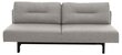 Sofa-lova Bendt Lisbet, 139x200 cm, pilka kaina ir informacija | Sofos | pigu.lt