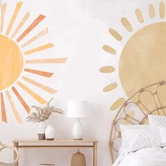 Виниловые наклейки на стену Половина солнца Стикер для домашнего декора - 6 шт. цена и информация | Интерьерные наклейки | pigu.lt