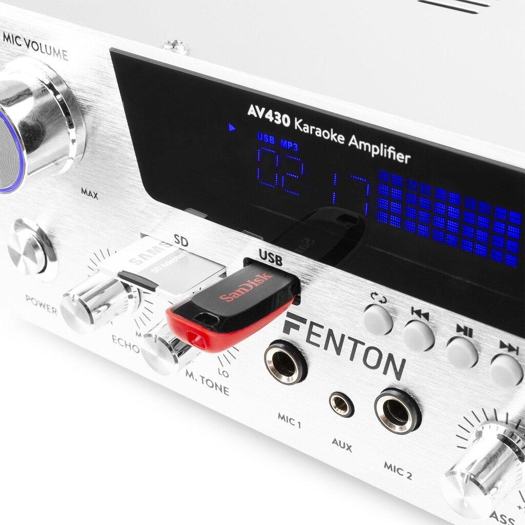 Fenton AV430A, sidabrinis kaina ir informacija | Namų garso kolonėlės ir Soundbar sistemos | pigu.lt