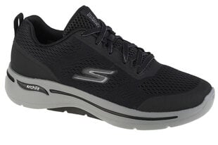 Sportiniai batai vyrams Skechers Go Walk Arch Fit, juodi kaina ir informacija | Kedai vyrams | pigu.lt