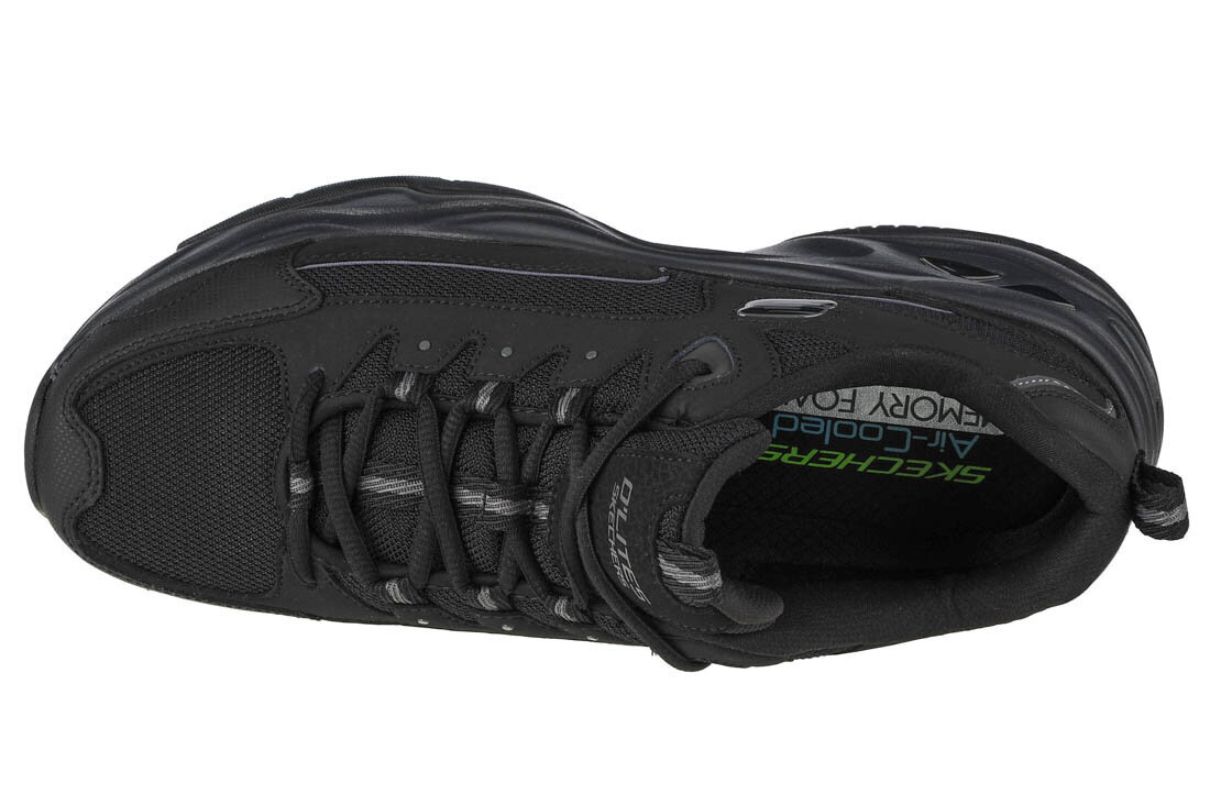 Sportiniai batai vyrams Skechers D Lites 4.0, juodi kaina ir informacija | Kedai vyrams | pigu.lt