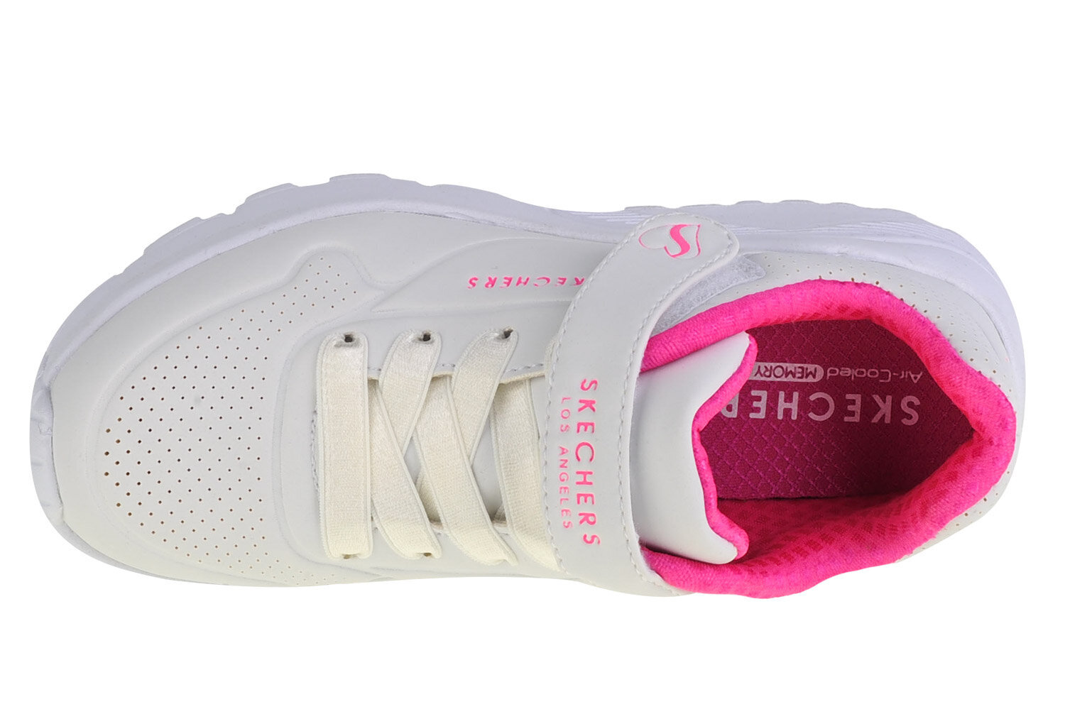 Sportiniai batai mergaitėms Skechers, balti kaina ir informacija | Sportiniai batai vaikams | pigu.lt