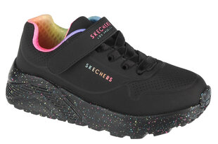 Skechers Uno Lite Rainbow Specks, для девочек кроссовки, черный цена и информация | Детская спортивная обувь | pigu.lt