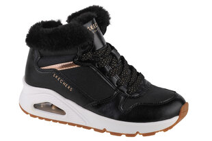 Skechers Uno - Cozy On Air, зимние ботинки для девочек, черный цена и информация | Детская зимняя обувь | pigu.lt