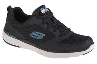 Sportiniai batai vyrams Skechers Flex Advantage 3.0, juodi kaina ir informacija | Kedai vyrams | pigu.lt
