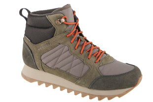 Merrell Alpine Sneaker Mid PLR WP 2, Мужская треккинговая обувь, зеленый цена и информация | Мужские кроссовки | pigu.lt