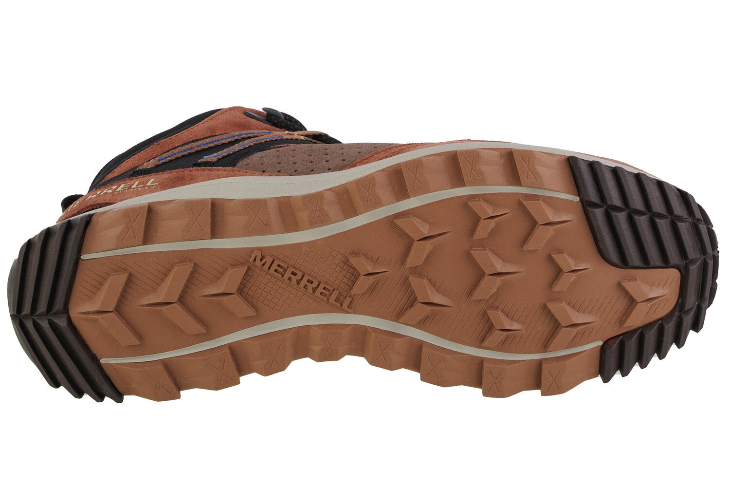 Sportiniai batai vyrams Merrell Wildwood Sneaker Mid WP, rudi kaina ir informacija | Kedai vyrams | pigu.lt