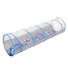 Складной туннель со 400 шариками Selonis, серо-голубой: голубой/синий/жемчужный цена и информация | Игрушки для малышей | pigu.lt