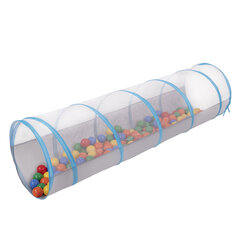 Складной туннель со 100 шариками Selonis, серо-синий: желтый/зеленый/синий/красный/оранжевый цена и информация | Игрушки для малышей | pigu.lt